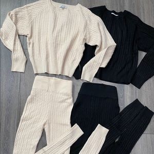 One Sweater set, one pant and one sweater